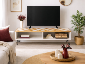 Mueble Televisión Geométrico Color