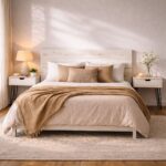 Cabecero Madera Listones Blanco Flop