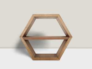 Estantería Hexagonal Quads con Repisa
