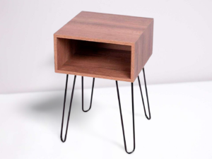Mesita de Noche Madera Nogal Raise