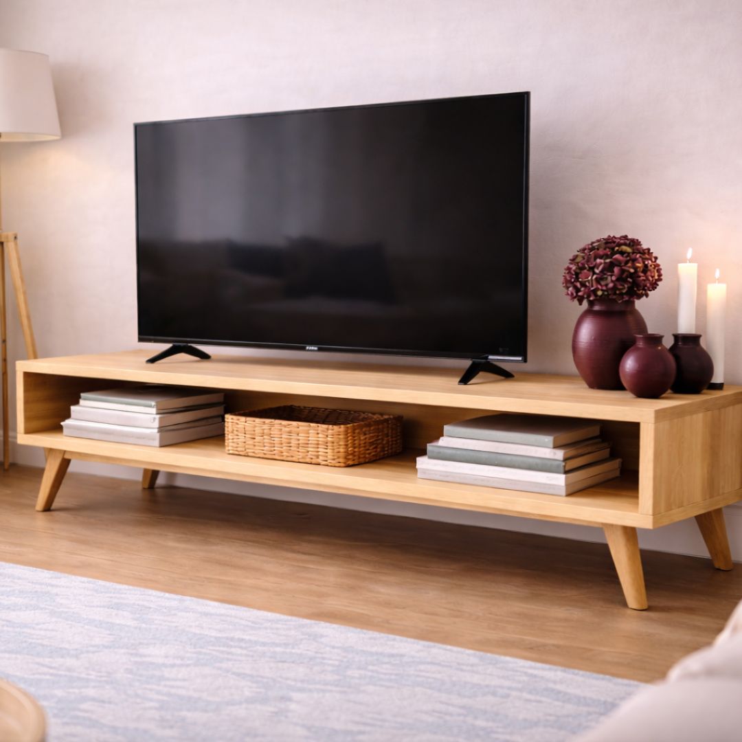 Mueble TV Madera natural