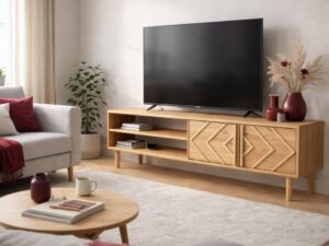 Mueble de Televisión con armario Geométrico Equity