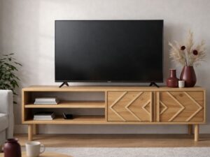Mueble de Televisión con armario Geométrico Equity