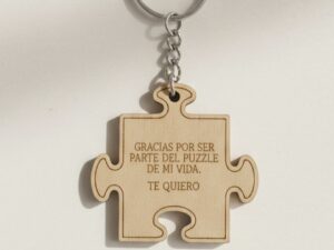 Llavero madera Puzzle_