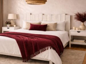 Cabecero de Listones de Madera Vertical Flop Blanco