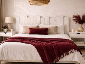 Cabecero de Listones de Madera Vertical Flop Blanco