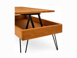 Mesa Elevable de Centro de Madera Miel Showdown