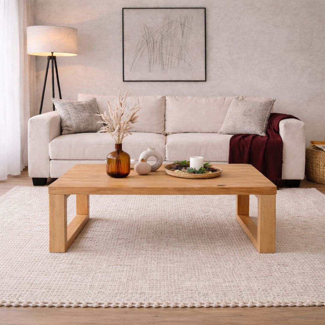 Mesa de Centro de Madera Showdown Tono Miel