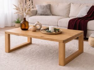 Mesa de Centro de Madera Showdown Tono Miel
