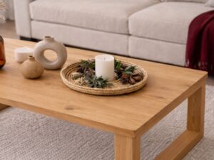 Mesa de Centro de Madera Showdown Tono Miel