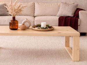 Mesa de Centro de Madera Showdown Tono Pino Natural