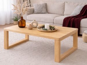 Mesa de Centro de Madera Showdown Tono Pino Natural