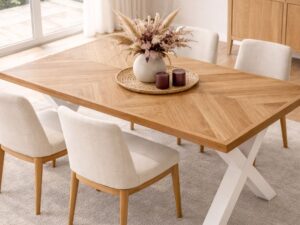 Mesa de Comedor de Madera Maciza Equity