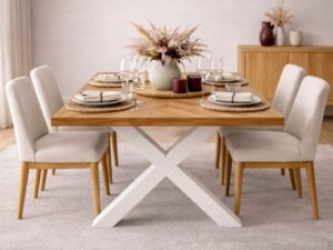 Mesa de Comedor de Madera Maciza Equity
