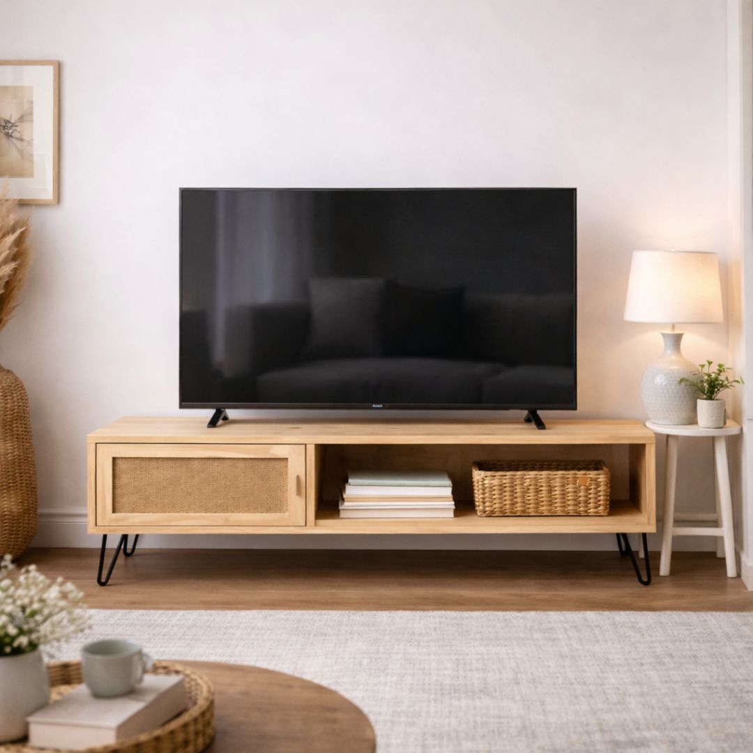 Mueble TV ratán