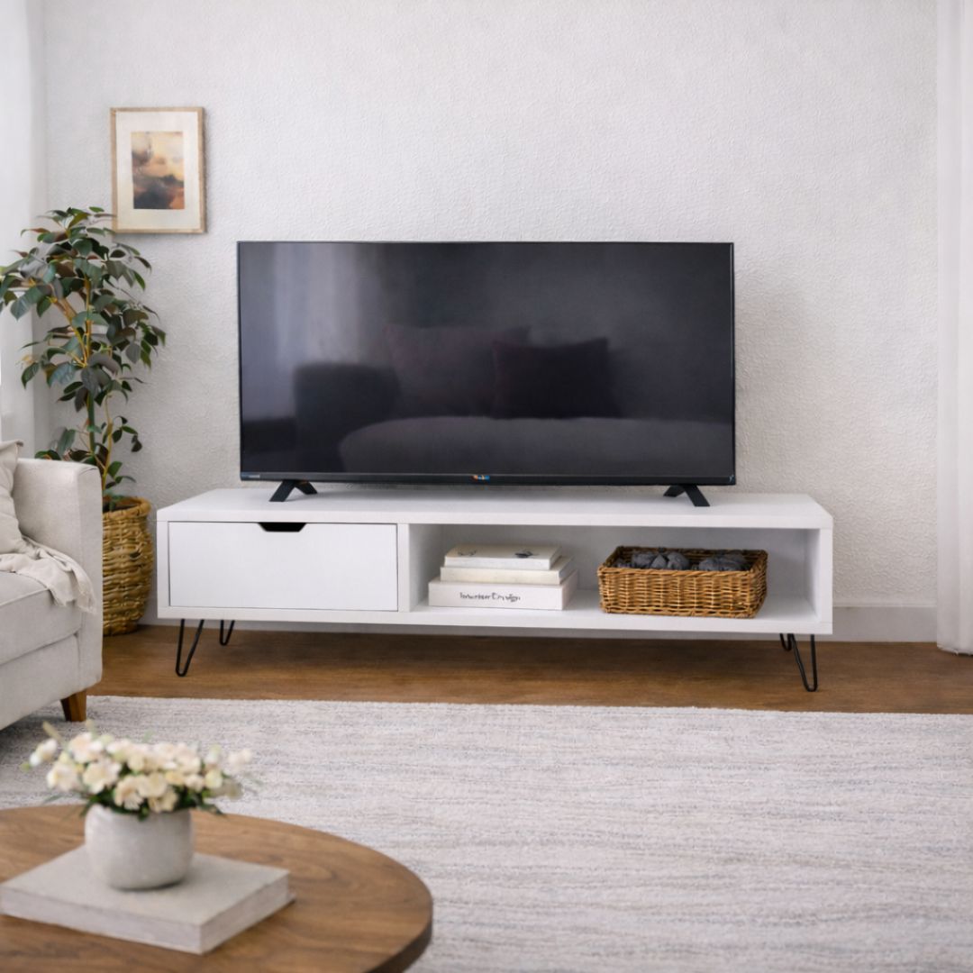 Mueble Televisión blanco