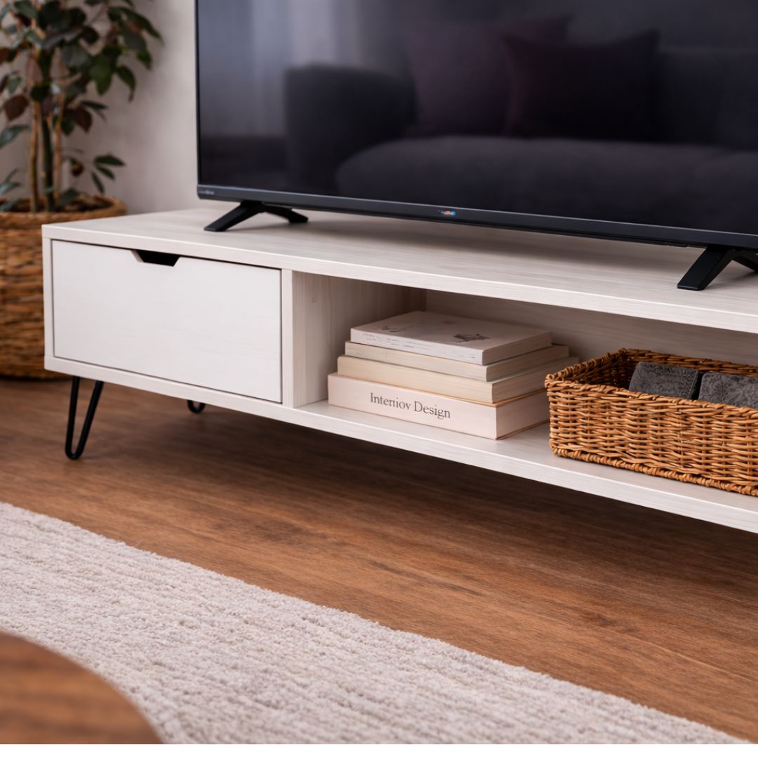 Mueble Televisión blanco